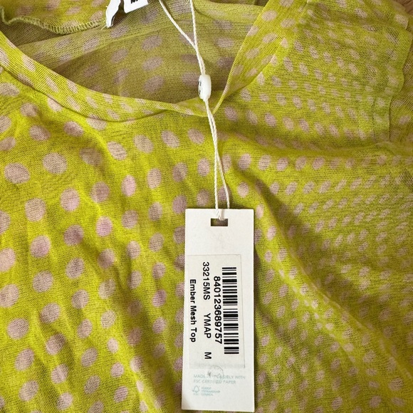 Frankie's Bikinis Lime Green Sheer Top - Picture 3 of 3